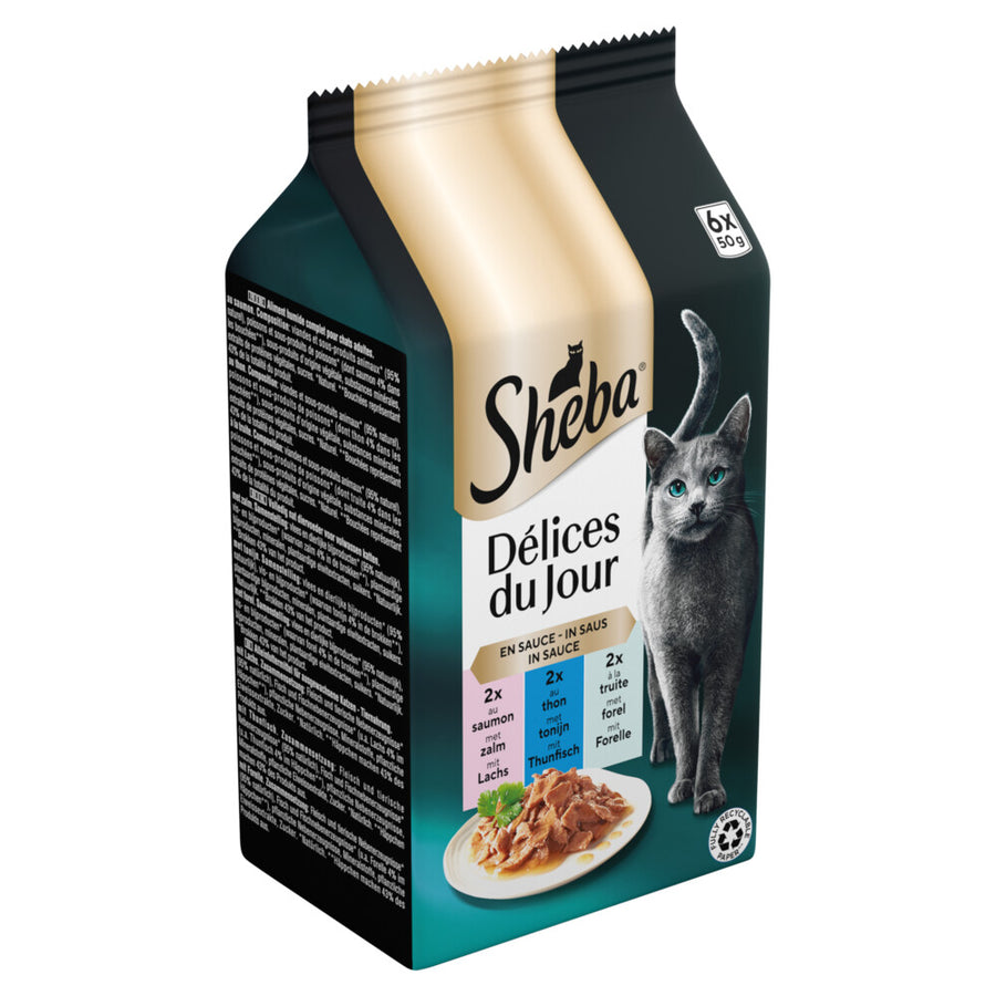 Sheba - Délices du Jour - Fisch in Soße - 6x50g
