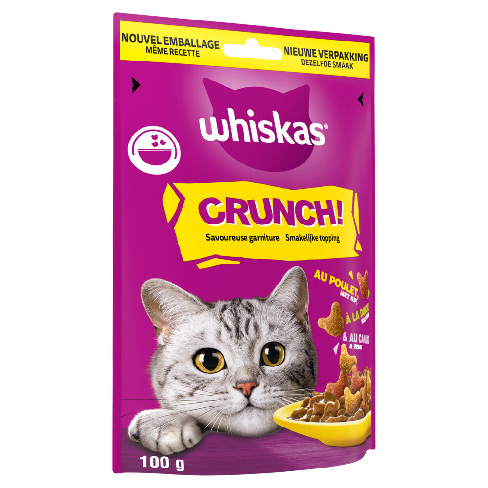 Whiskas - Crunch - Chicken, Turkey & Duck - Cat Treats - 100g