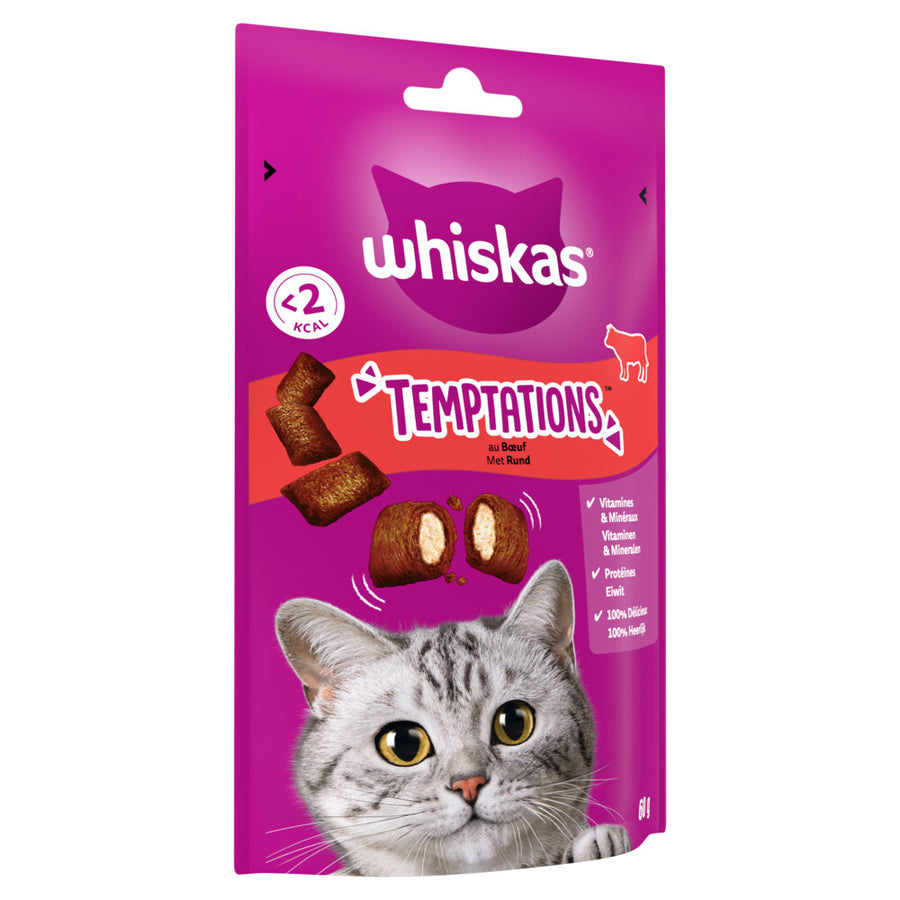 Whiskas - Temptations Beef - Katzensnacks - 60g