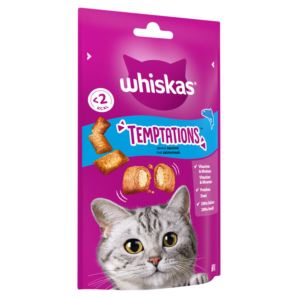 Whiskas - Temptations Salmon - Cat Snacks - 60g