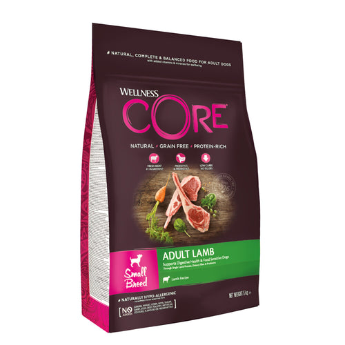 Wellness - Core Grain Free Dog Adult Small Breed Lam - 5kg