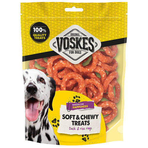 Voskes - Hondensnack Ringen Eend & Rijst - 400g