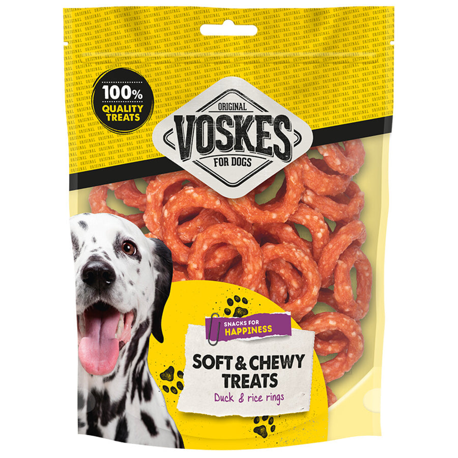 Voskes - Hondensnack Ringen Eend & Rijst - 400g