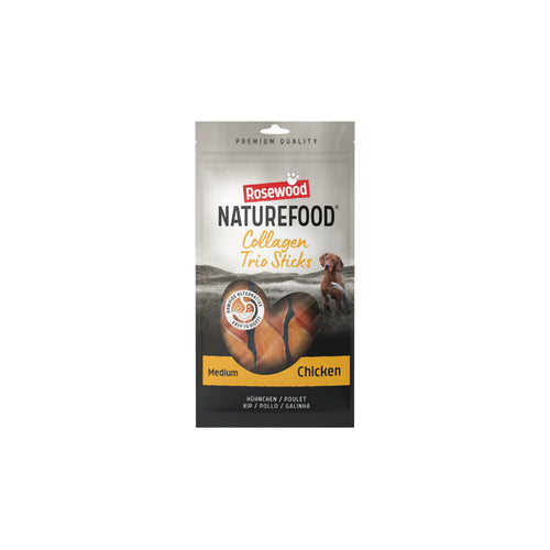 Rosewood - Naturefood Hondensnack Collageen Trios Chicken S - 100g