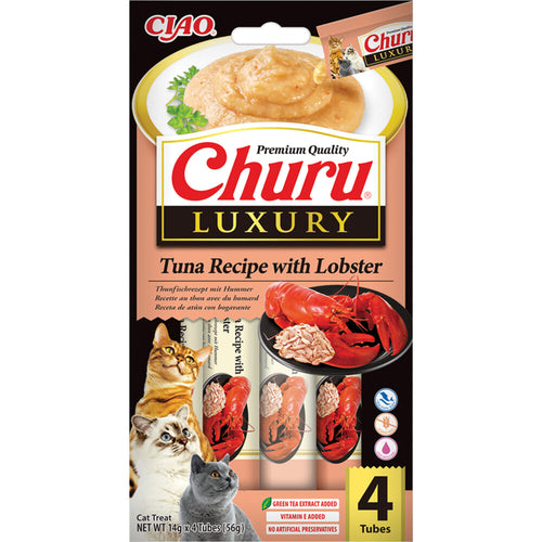 Ciao - Kattensnack Churu Luxury Tuna & Lobster - 4 x 14g