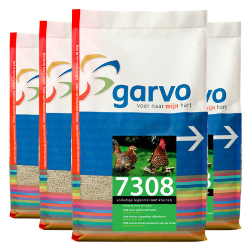 Garvo - Volledige legkorrel met kruiden 7308 - Kippenvoer - 20kg