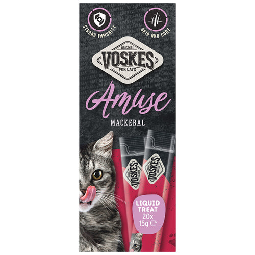 Voskes - Kattensnack Liquid Treat Makreel - 20x15g