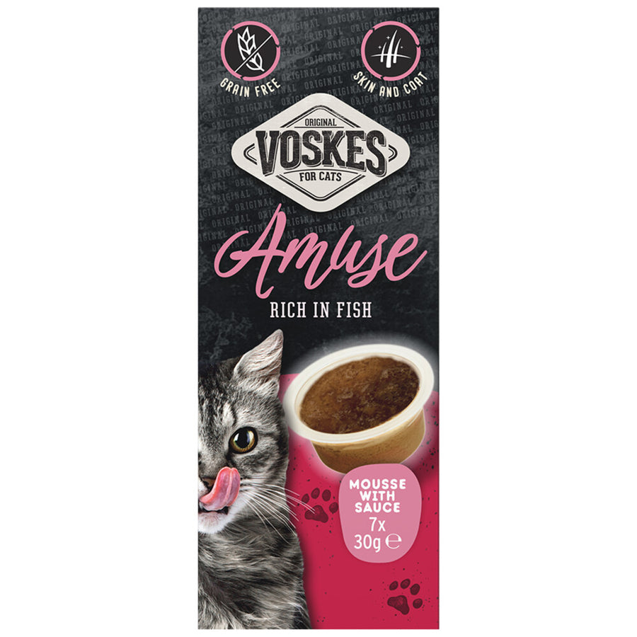 Voskes - Kattensnack Mousse Vis in Saus - 7x30g