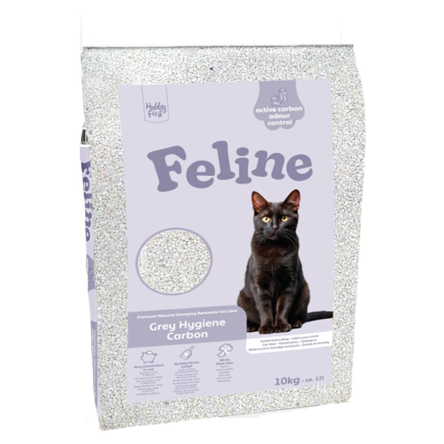 Hobby First - Feline Kattenbakvulling Feline Grey Hygiene Carbon - 12 liter