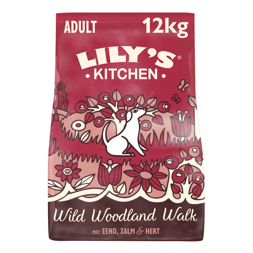 Lily's Kitchen - Droogvoer - Wild Woodland Walk met Eend, Zalm & Hert - 7kg