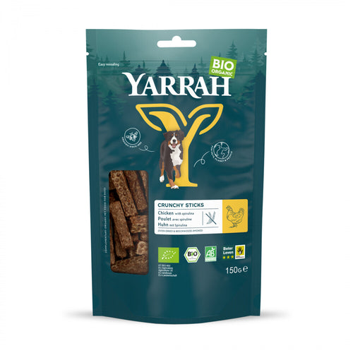 Yarrah - Hond Bio Oven - Dried Chicken Crunchy Sticks - 150g