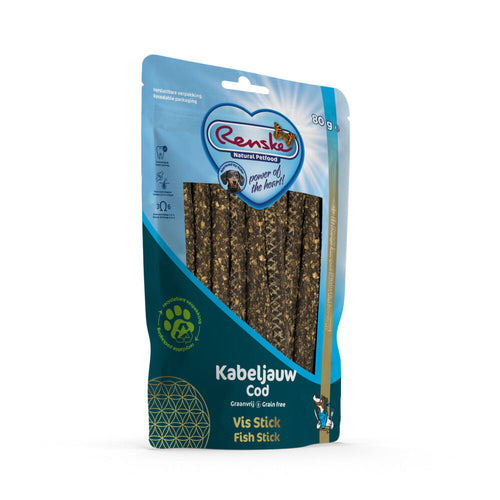 Renske - Gezonde Beloning Kabeljauw Vleesstrips Voordeelbundel - 3 x 70 g