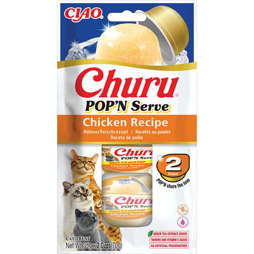 Ciao - Kattensnack Churu Pop'n Serve Chicken - 2x35g