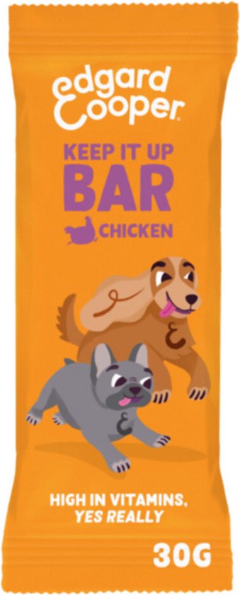 Edgard & Cooper - Bar 30g - Hondensnacks - Kip