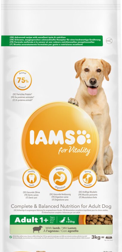 Iams - Dog Adult Large Lam 3kg