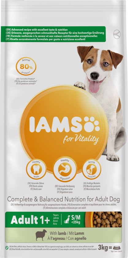 Iams - Dog Adult Small - Medium Lam 3kg