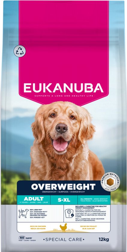 Eukanuba - Hondenvoer Droog Special Care Adult Overweight - 12kg