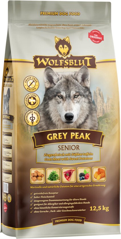 Wolfsblut - Grain Free Senior Grey Peak 12,5kg - Hond