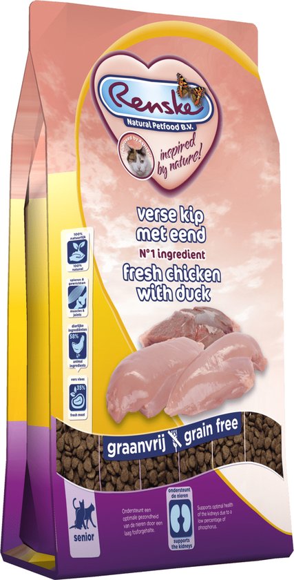 Renske - Kat Senior Verse Kip&Eend - 1.5kg