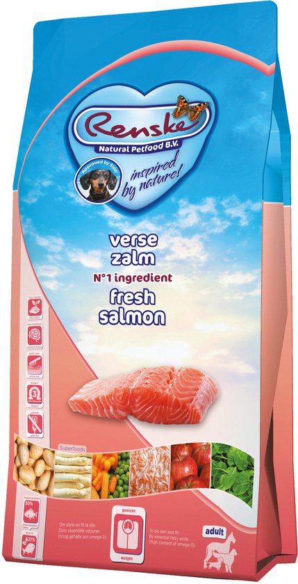 Renske - Super Premium Adult Hondenvoer - Graanvrij Zalm
