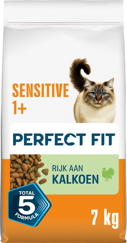 Perfect Fit - Kattenbrokken - Sensitive Adult - Kalkoen - 7kg