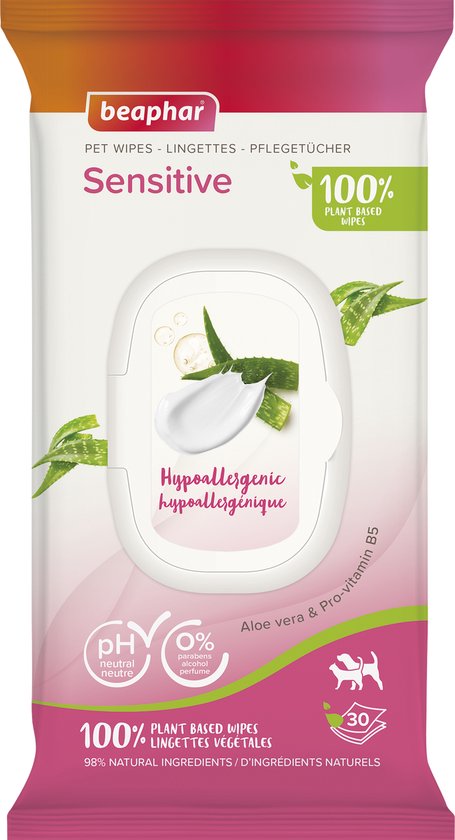 Beaphar - Dierendoekjes Sensitive 30st.