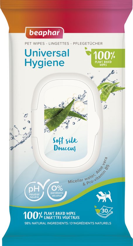 Beaphar - Dierendoekjes Universal Hygiene 30st