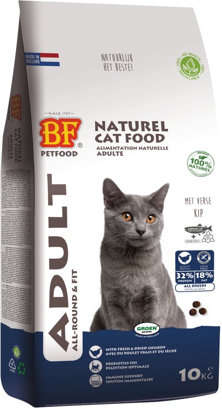 Biofood - Bf Ncf Adult - Fit - Kattenvoer - Kip Vis Zalm 10kg