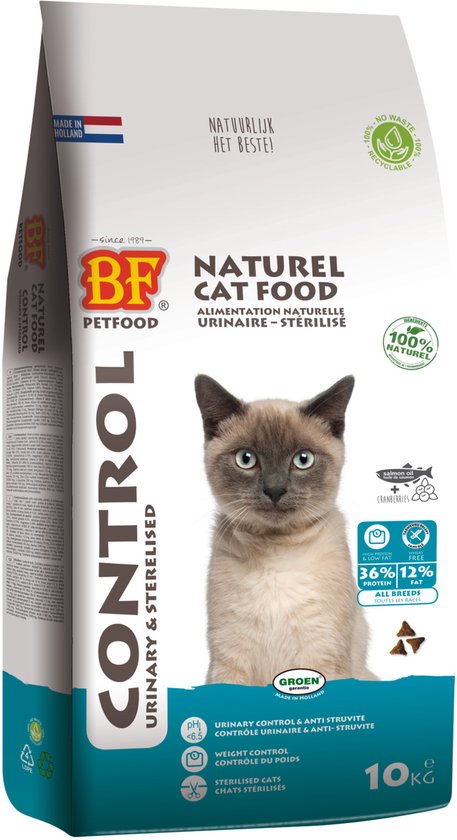 Biofood - Bf Ncf Control Urinary&Sterilised - Kattenvoer - Kip Zalm Kippenlever