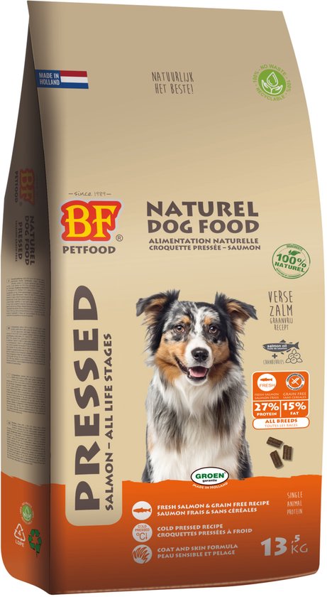 Biofood - Geperste Hondenbrokken - Zalm - Graanvrij - 13.5kg