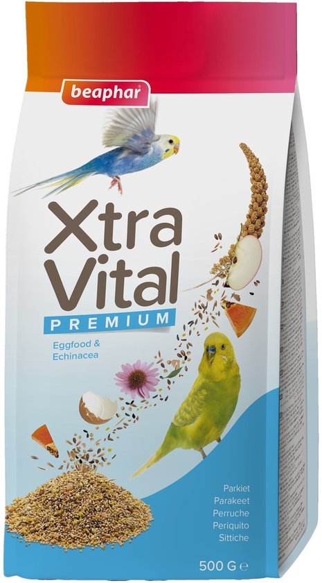 Beaphar - Xtra Vital Parkietenvoer - Vogelvoer - 500g