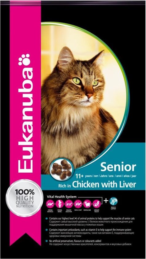 Eukanuba - Kat Top Condition 7+ Senior Kip - Lever 10kg