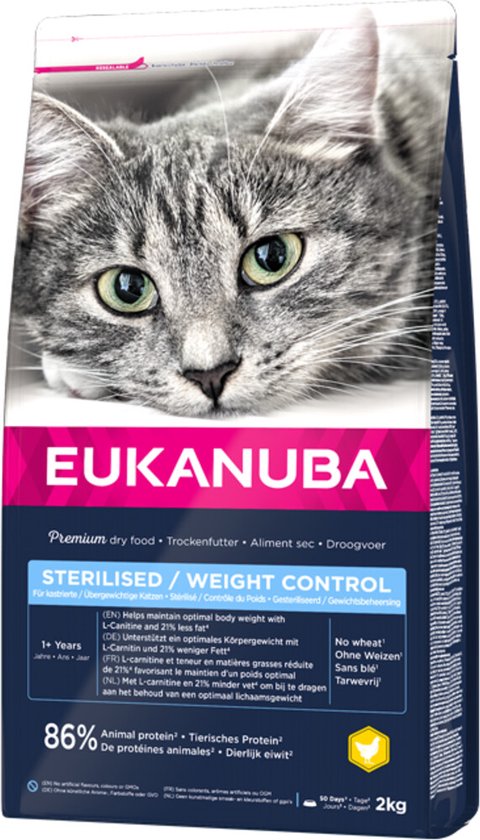 Eukanuba - Kattenvoer Adult Sterilised - Weight Control 2kg