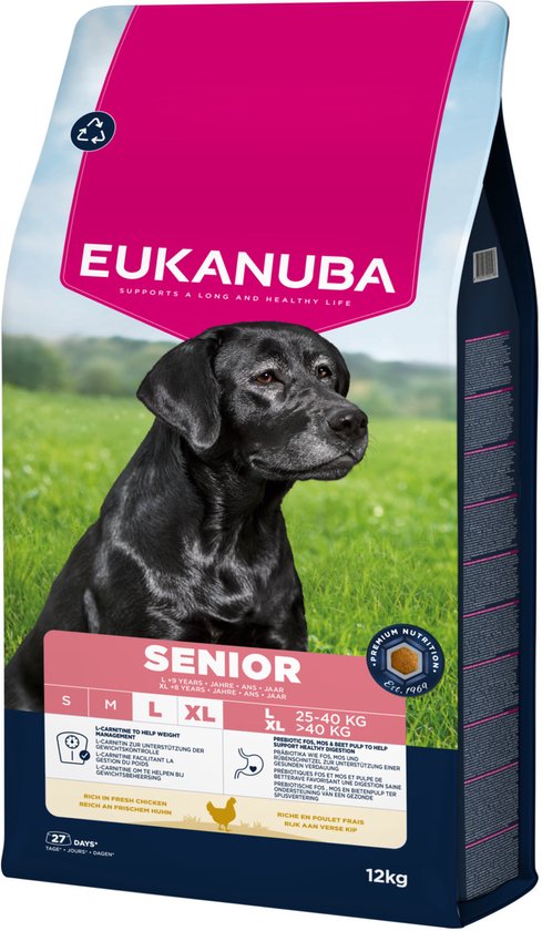Eukanuba - Senior Large Breed Kip - Hondenbrokken - 12kg