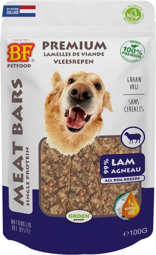 Biofood - Bf Meat Bars 100g - Hondensnacks - Lam