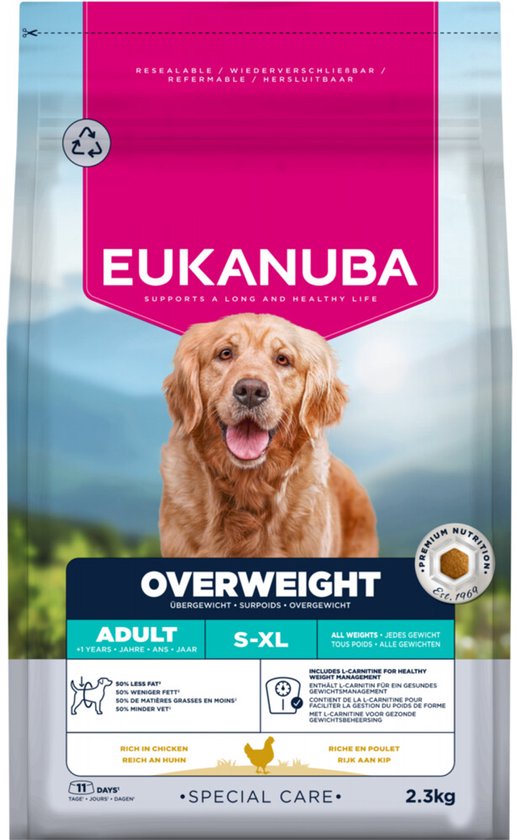 Eukanuba - Hondenvoer Droog Special Care Adult Overweight - 2,3kg