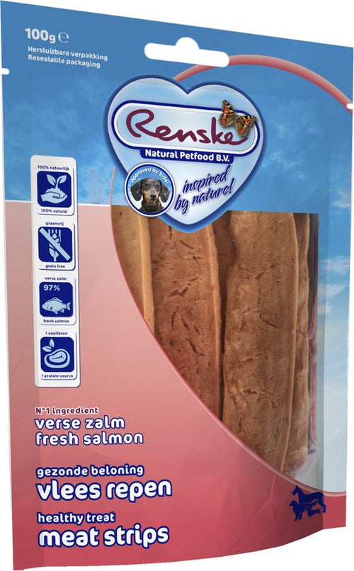 Renske - Vleesrepen - Zalm & Groente - 100g