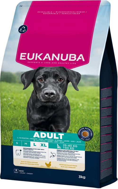 Eukanuba - Adult Large Breed Kip - Hondenbrokken - 3kg