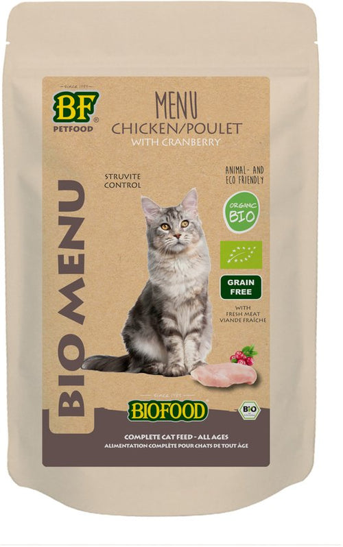 Biofood - Biologisch Kattenvoer - Natvoer - Organic - Kip - Menu - 100g