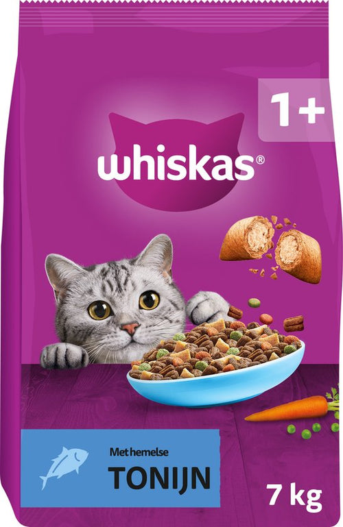 Whiskas - Kattenbrokken - Adult 1+ - Tonijn - zak 7kg