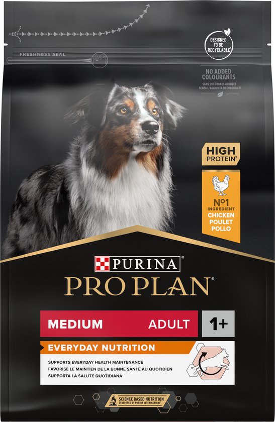 Pro Plan - Medium Adult Everyday Nutrition - Hondenvoer - Kip - 3kg