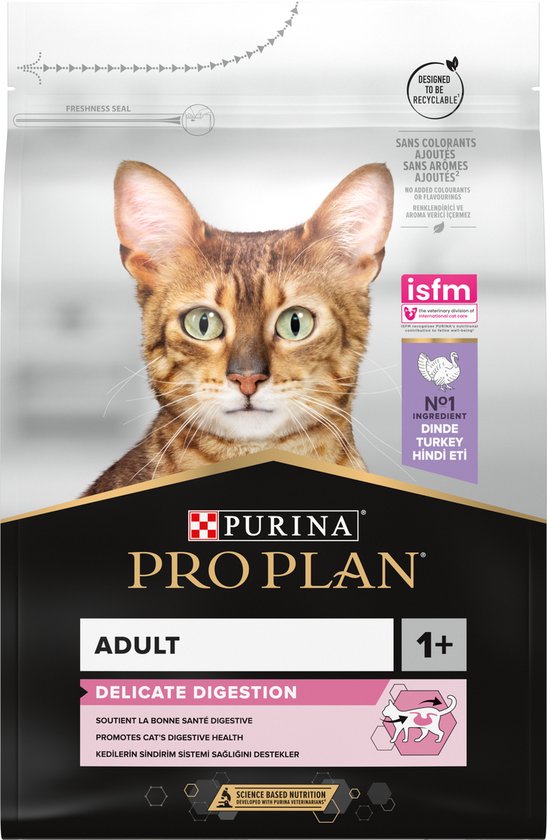 Pro Plan - Adult Delicate Digestion - Kattenvoer - Kalkoen - 3kg