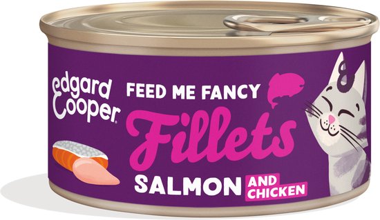 Edgard & Cooper - Cat Fillets Salmon/Chicken - 1 x 70g - Natvoeding Kat