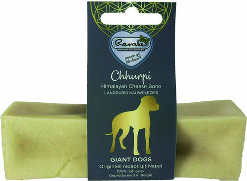 Renske - Chhurpi Kauwkluif Giant - Natuurlijke Kaassnack Hond - 200g, Glutenvrij