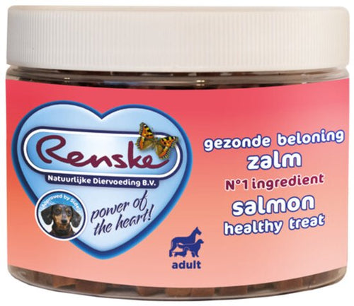 Renske - Gezonde Beloning Mini Hartjes Hondensnack Zalm - 300g