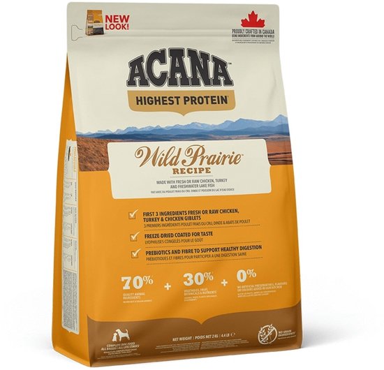 Acana - Regionals Wild Prairie Dog Kip&Vis&Ei - Hondenvoer - 2kg