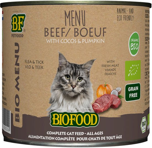 Biofood - Organic - Biologisch Kattenvoer Natvoer - Rund - 200g NL - BIO - 01