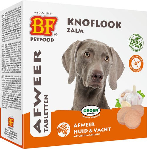 Biofood - Hondensnoepjes Bij Vlo Zalm - BF Petfood - Glutenvrij, 55 Stuks, Met Knoflook