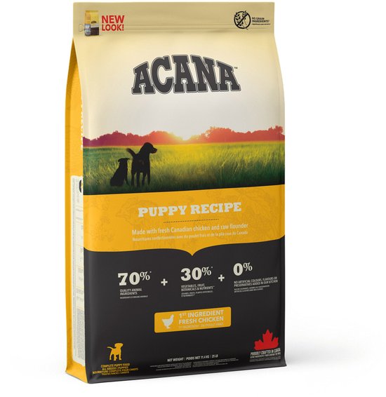 Acana - Puppy & Junior - Droog hondenvoer - 11,4kg - Vrij van granen - Optimaal voor ontwikkeling