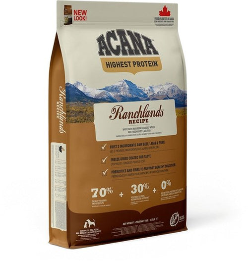 Acana - Regionals Ranchlands Dog Rund&Lam&Varken - Hondenvoer - 6kg